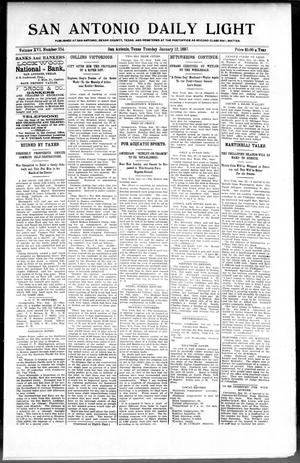 San Antonio Daily Light (San Antonio, Tex.), Vol. 16, No. 354, Ed. 1 Tuesday, January 12, 1897