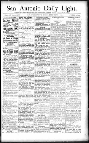 San Antonio Daily Light. (San Antonio, Tex.), Vol. 12, No. 264, Ed. 1 Monday, December 5, 1892