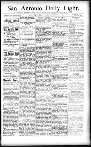 San Antonio Daily Light. (San Antonio, Tex.), Vol. 12, No. 268, Ed. 1 Friday, December 9, 1892