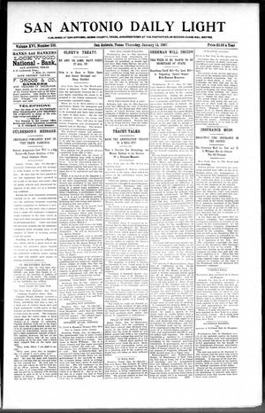 San Antonio Daily Light (San Antonio, Tex.), Vol. 16, No. 356, Ed. 1 Thursday, January 14, 1897