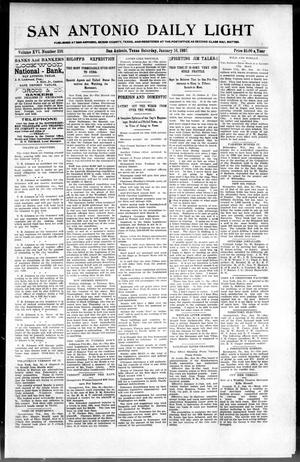 San Antonio Daily Light (San Antonio, Tex.), Vol. 16, No. 358, Ed. 1 Saturday, January 16, 1897