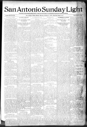 Primary view of object titled 'San Antonio Sunday Light (San Antonio, Tex.), Vol. 16, No. 359, Ed. 1 Sunday, January 17, 1897'.