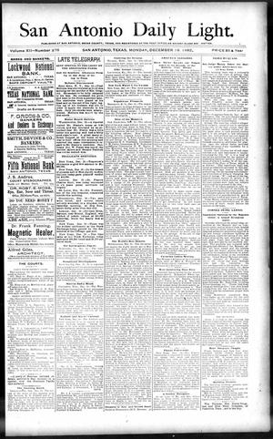 San Antonio Daily Light. (San Antonio, Tex.), Vol. 12, No. 276, Ed. 1 Monday, December 19, 1892