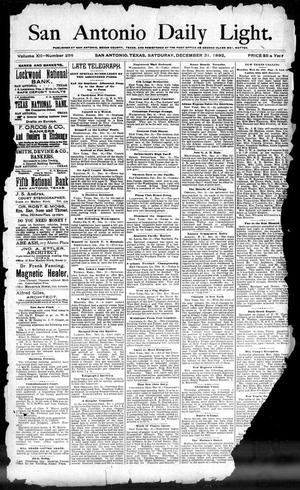 San Antonio Daily Light. (San Antonio, Tex.), Vol. 12, No. 286, Ed. 1 Saturday, December 31, 1892