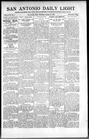 San Antonio Daily Light (San Antonio, Tex.), Vol. 17, No. 8, Ed. 1 Wednesday, January 27, 1897