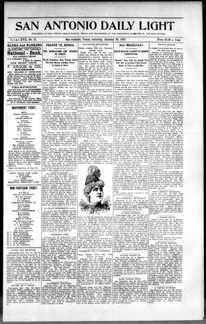 San Antonio Daily Light (San Antonio, Tex.), Vol. 17, No. 11, Ed. 1 Saturday, January 30, 1897