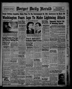Borger Daily Herald (Borger, Tex.), Vol. 15, No. 71, Ed. 1 Thursday, February 13, 1941