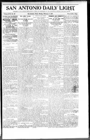 San Antonio Daily Light (San Antonio, Tex.), Vol. 17, No. 20, Ed. 1 Monday, February 8, 1897