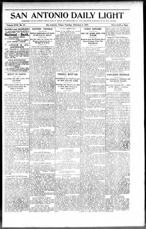 San Antonio Daily Light (San Antonio, Tex.), Vol. 17, No. 21, Ed. 1 Tuesday, February 9, 1897