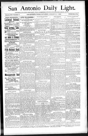 San Antonio Daily Light. (San Antonio, Tex.), Vol. 13, No. 2, Ed. 1 Saturday, January 21, 1893