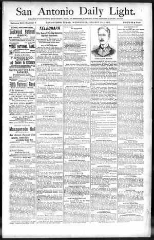 San Antonio Daily Light. (San Antonio, Tex.), Vol. 13, No. 5, Ed. 1 Wednesday, January 25, 1893