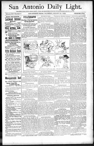 San Antonio Daily Light. (San Antonio, Tex.), Vol. 13, No. 6, Ed. 1 Thursday, January 26, 1893