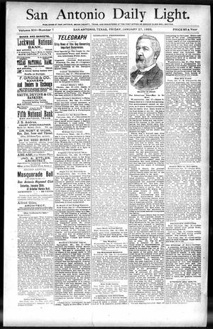 San Antonio Daily Light. (San Antonio, Tex.), Vol. 13, No. 7, Ed. 1 Friday, January 27, 1893