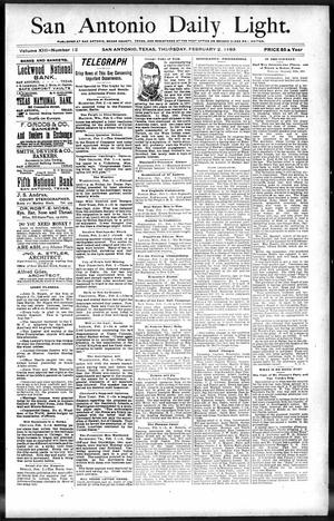 San Antonio Daily Light. (San Antonio, Tex.), Vol. 13, No. 12, Ed. 1 Thursday, February 2, 1893