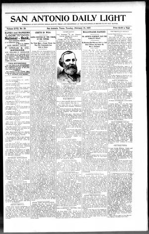 San Antonio Daily Light (San Antonio, Tex.), Vol. 17, No. 28, Ed. 1 Tuesday, February 16, 1897