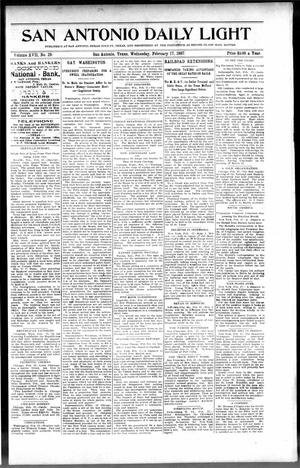 San Antonio Daily Light (San Antonio, Tex.), Vol. 17, No. 29, Ed. 1 Wednesday, February 17, 1897
