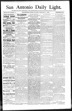 San Antonio Daily Light. (San Antonio, Tex.), Vol. 13, No. 15, Ed. 1 Monday, February 6, 1893