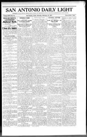San Antonio Daily Light (San Antonio, Tex.), Vol. 17, No. 32, Ed. 1 Saturday, February 20, 1897
