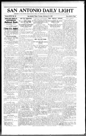 San Antonio Daily Light (San Antonio, Tex.), Vol. 17, No. 35, Ed. 1 Tuesday, February 23, 1897
