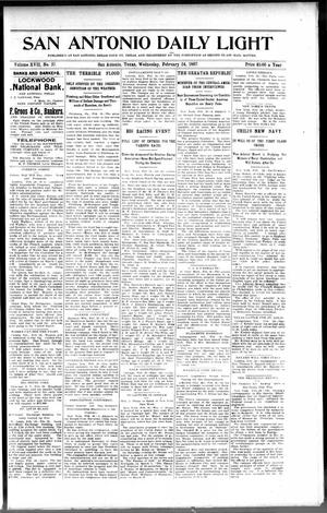 San Antonio Daily Light (San Antonio, Tex.), Vol. 17, No. 37, Ed. 1 Wednesday, February 24, 1897