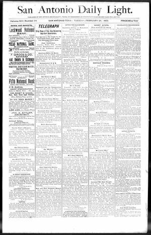 San Antonio Daily Light. (San Antonio, Tex.), Vol. 13, No. 34, Ed. 1 Tuesday, February 28, 1893