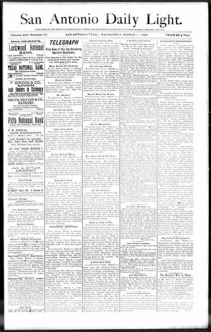 San Antonio Daily Light. (San Antonio, Tex.), Vol. 13, No. 35, Ed. 1 Wednesday, March 1, 1893