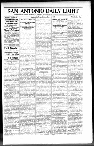 San Antonio Daily Light (San Antonio, Tex.), Vol. 17, No. 42, Ed. 1 Monday, March 1, 1897