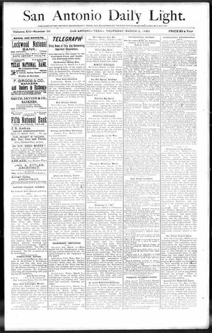 San Antonio Daily Light. (San Antonio, Tex.), Vol. 13, No. 36, Ed. 1 Thursday, March 2, 1893