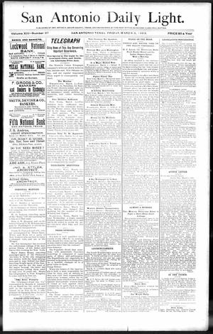 San Antonio Daily Light. (San Antonio, Tex.), Vol. 13, No. 37, Ed. 1 Friday, March 3, 1893