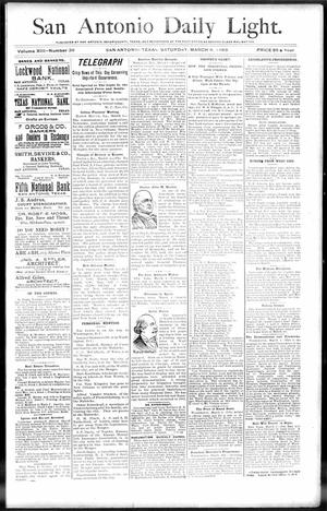 San Antonio Daily Light. (San Antonio, Tex.), Vol. 13, No. 38, Ed. 1 Saturday, March 4, 1893