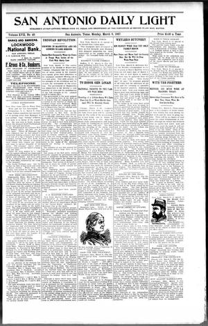 San Antonio Daily Light (San Antonio, Tex.), Vol. 17, No. 49, Ed. 1 Monday, March 8, 1897