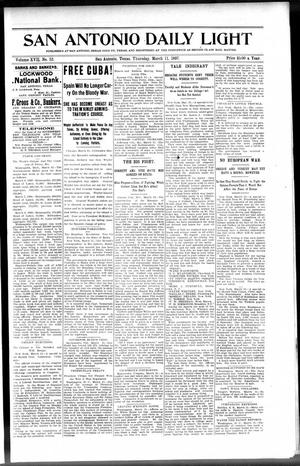 San Antonio Daily Light (San Antonio, Tex.), Vol. 17, No. 52, Ed. 1 Thursday, March 11, 1897