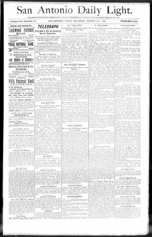 San Antonio Daily Light. (San Antonio, Tex.), Vol. 13, No. 50, Ed. 1 Saturday, March 18, 1893