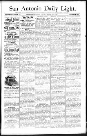 San Antonio Daily Light. (San Antonio, Tex.), Vol. 13, No. 55, Ed. 1 Friday, March 24, 1893