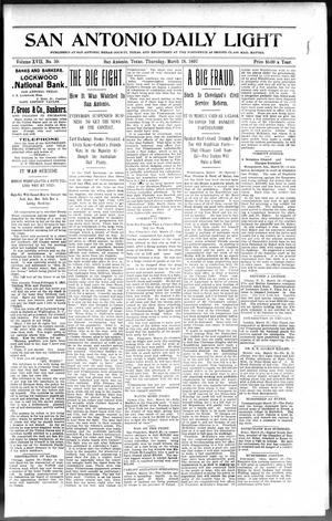 San Antonio Daily Light (San Antonio, Tex.), Vol. 17, No. 59, Ed. 1 Thursday, March 18, 1897