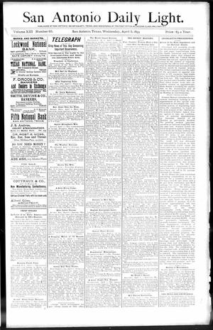 San Antonio Daily Light. (San Antonio, Tex.), Vol. 13, No. 65, Ed. 1 Wednesday, April 5, 1893