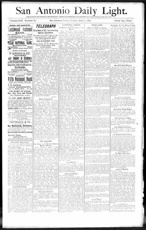 San Antonio Daily Light. (San Antonio, Tex.), Vol. 13, No. 67, Ed. 1 Friday, April 7, 1893