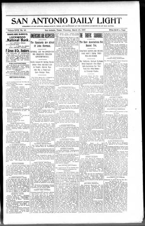 San Antonio Daily Light (San Antonio, Tex.), Vol. 17, No. 66, Ed. 1 Thursday, March 25, 1897