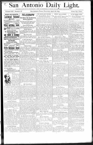 San Antonio Daily Light. (San Antonio, Tex.), Vol. 13, No. 78, Ed. 1 Thursday, April 20, 1893
