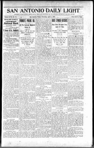 San Antonio Daily Light (San Antonio, Tex.), Vol. 17, No. 73, Ed. 1 Thursday, April 1, 1897