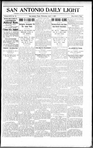 San Antonio Daily Light (San Antonio, Tex.), Vol. 17, No. 79, Ed. 1 Wednesday, April 7, 1897