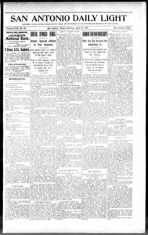 San Antonio Daily Light (San Antonio, Tex.), Vol. 17, No. 82, Ed. 1 Saturday, April 10, 1897