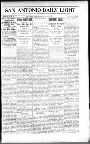 San Antonio Daily Light (San Antonio, Tex.), Vol. 17, No. 86, Ed. 1 Wednesday, April 14, 1897