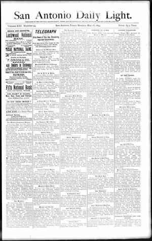 San Antonio Daily Light. (San Antonio, Tex.), Vol. 13, No. 99, Ed. 1 Monday, May 15, 1893