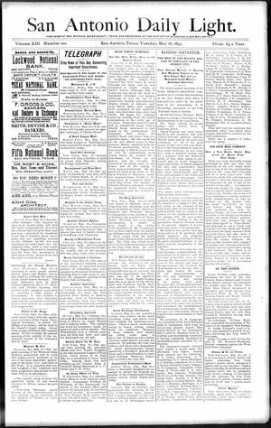 San Antonio Daily Light. (San Antonio, Tex.), Vol. 13, No. 100, Ed. 1 Tuesday, May 16, 1893