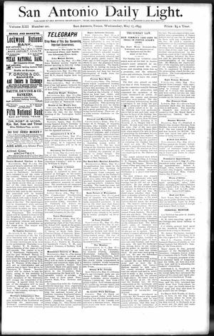 San Antonio Daily Light. (San Antonio, Tex.), Vol. 13, No. 101, Ed. 1 Wednesday, May 17, 1893