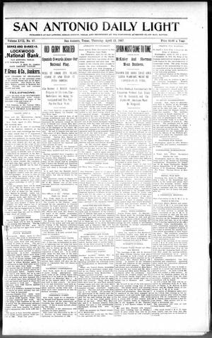 San Antonio Daily Light (San Antonio, Tex.), Vol. 17, No. 87, Ed. 1 Thursday, April 15, 1897