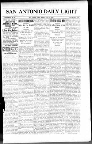 San Antonio Daily Light (San Antonio, Tex.), Vol. 17, No. 91, Ed. 1 Monday, April 19, 1897