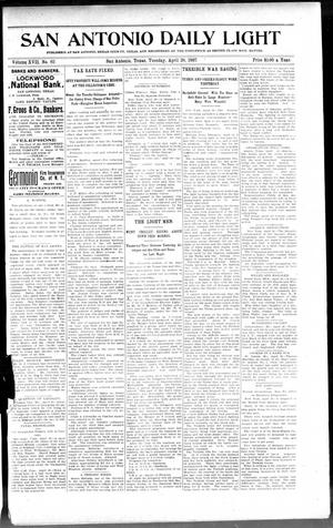 San Antonio Daily Light (San Antonio, Tex.), Vol. 17, No. 92, Ed. 1 Tuesday, April 20, 1897