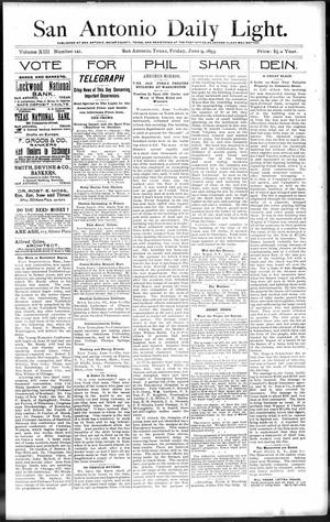 San Antonio Daily Light. (San Antonio, Tex.), Vol. 13, No. 121, Ed. 1 Friday, June 9, 1893
